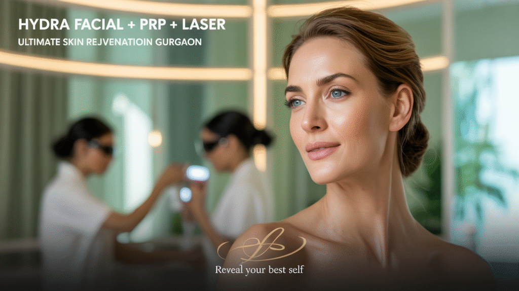 Hydra Facial + PRP + Laser – The Ultimate Skin & Hair Makeover in Gurgaon