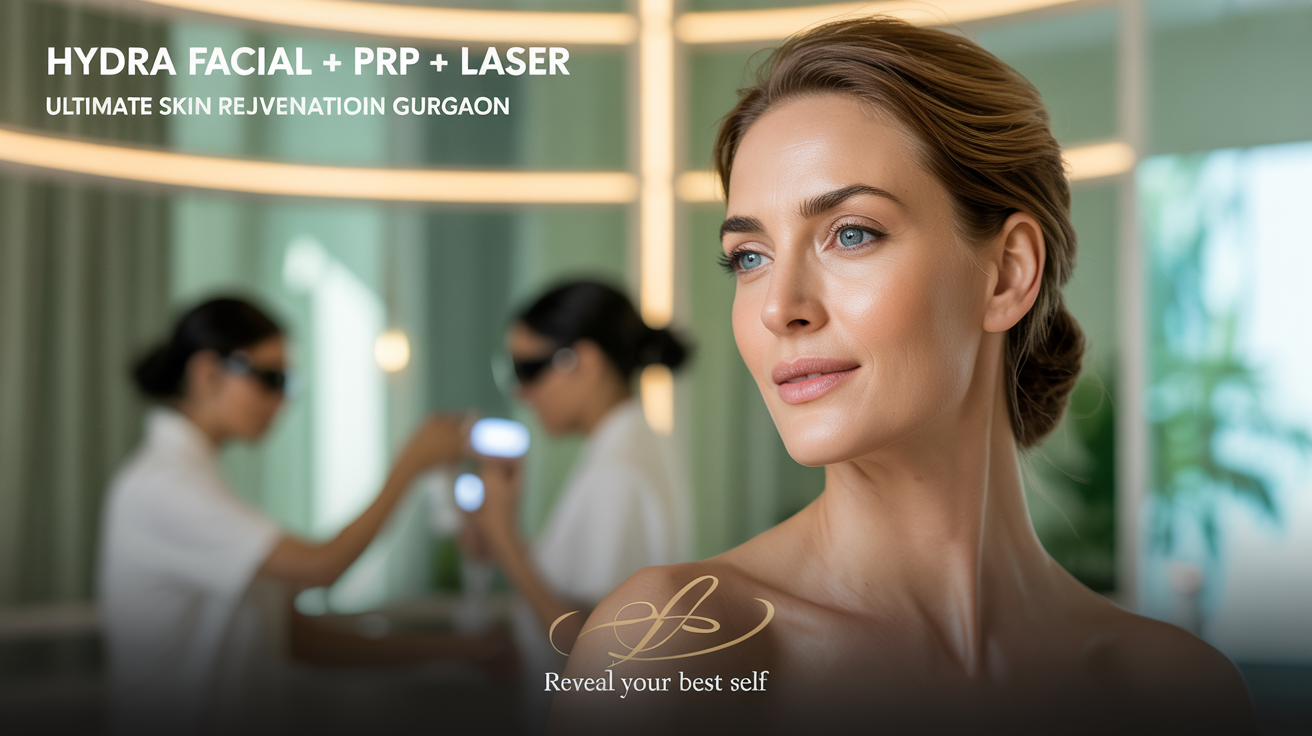 Hydra Facial + PRP + Laser – The Ultimate Skin & Hair Makeover in Gurgaon